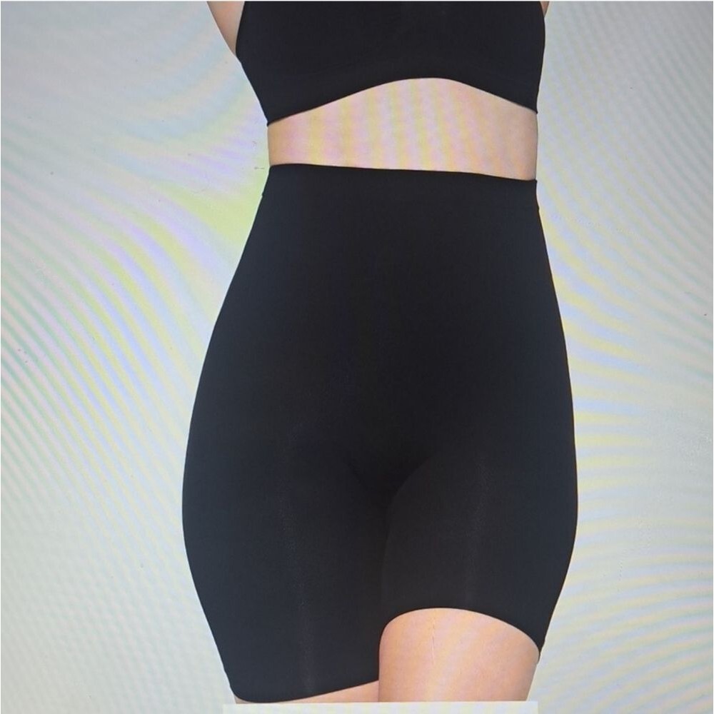 SKIMS Black Seamless High Waisted Shapewear Shorts Size 4X